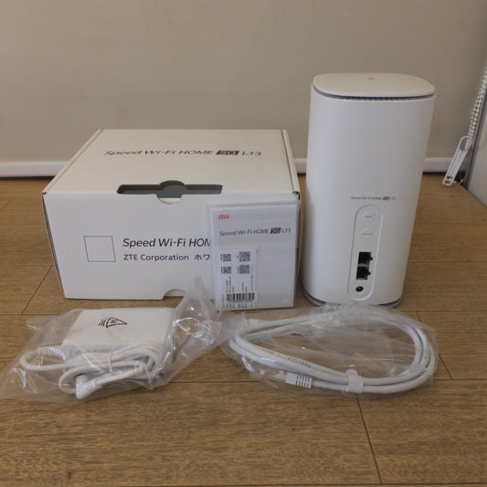 [送料無料] 未使用★ZTE KDDI au ホームルーター Speed Wi-Fi HOME 5G L13 ZTR02SWU ホワイト★