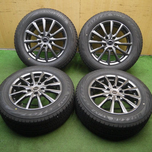 *送料無料* バリ溝！22年！キレイ！9.5分★スタッドレス 205/60R16 ブリヂストン ブリザック VRX2 BALMINUM バルミナ 16インチ PCD114.3/5H★4032712Hス