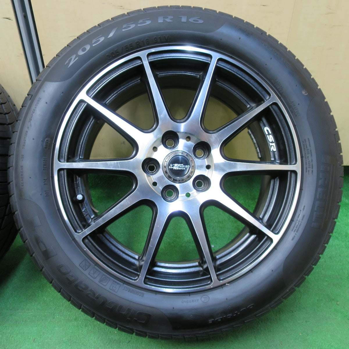 *送料無料* バリ溝！21年！9.5分★インプレッサ 等 205/55R16 ピレリ Cinturato P1 X CROSS SPEED PREMIUM クロススピード PCD100/5H★4062106イノ