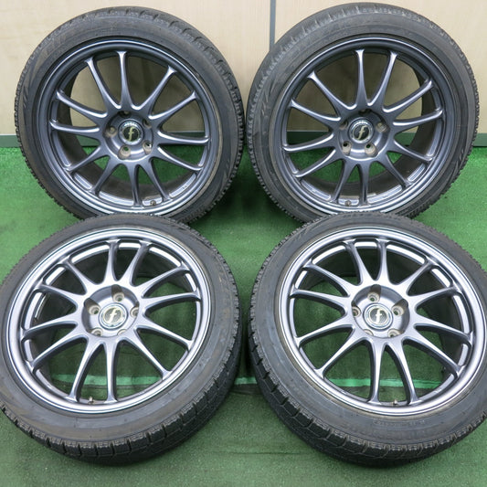 *送料無料* バリ溝！8.5分★スタッドレス 245/40R18 ブリヂストン ブリザック VRX 社外 アルミ 18インチ PCD114.3/5H★4050902NJス