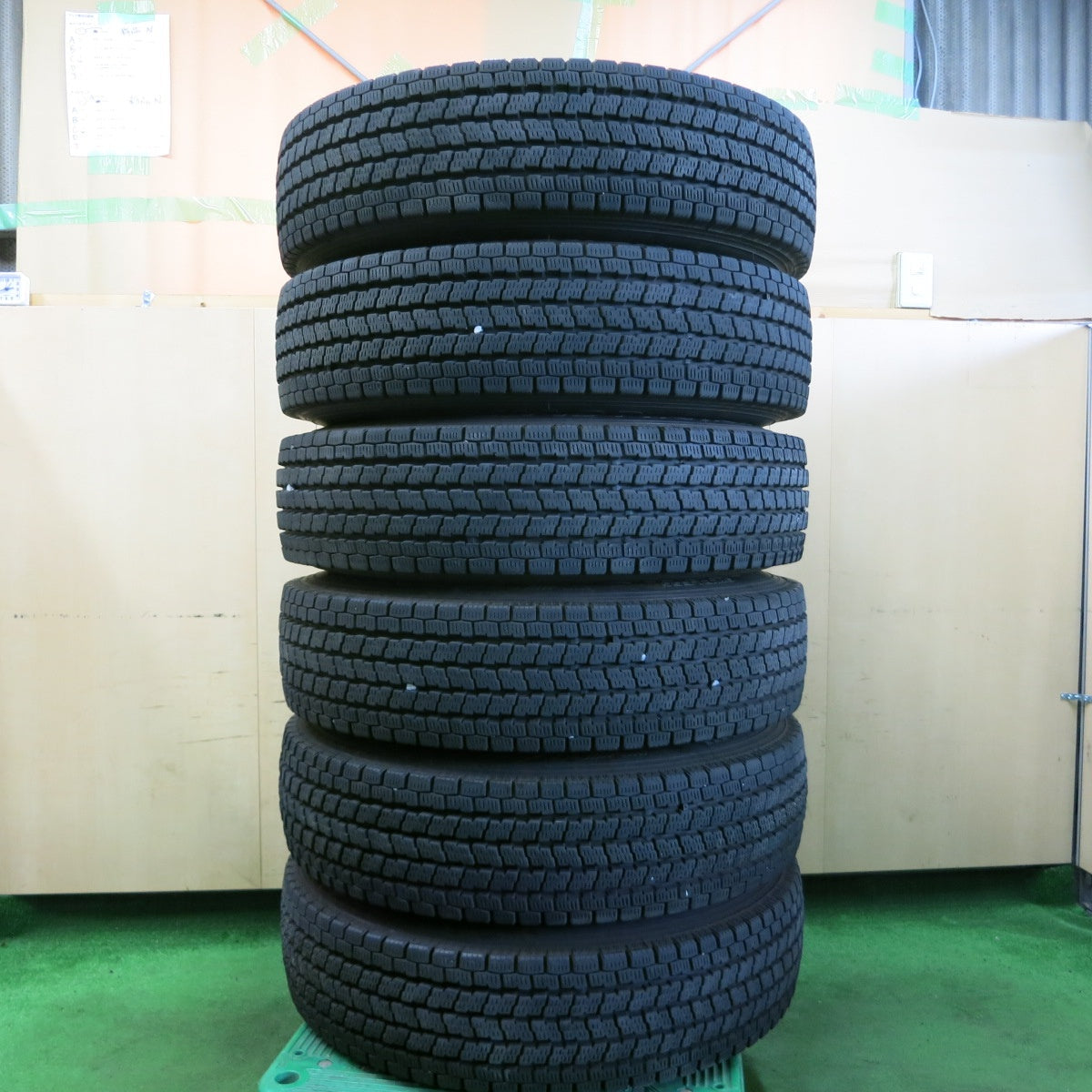 *送料無料* バリ溝！21年！9分★トラック タイヤ 205/80R17.5 スタッドレス ヨコハマ アイスガード iG91 TOPY スチール 115-9CS PCD222.25/6H★4061502ナス