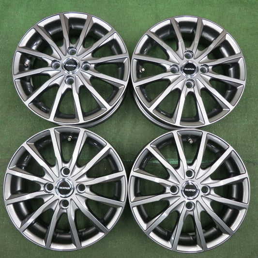 *送料無料* 未使用★BALMINUM バルミナ AR12 ブリヂストン製 14インチ ホイール 14×4.5J PCD100/4H★4062905HAホ