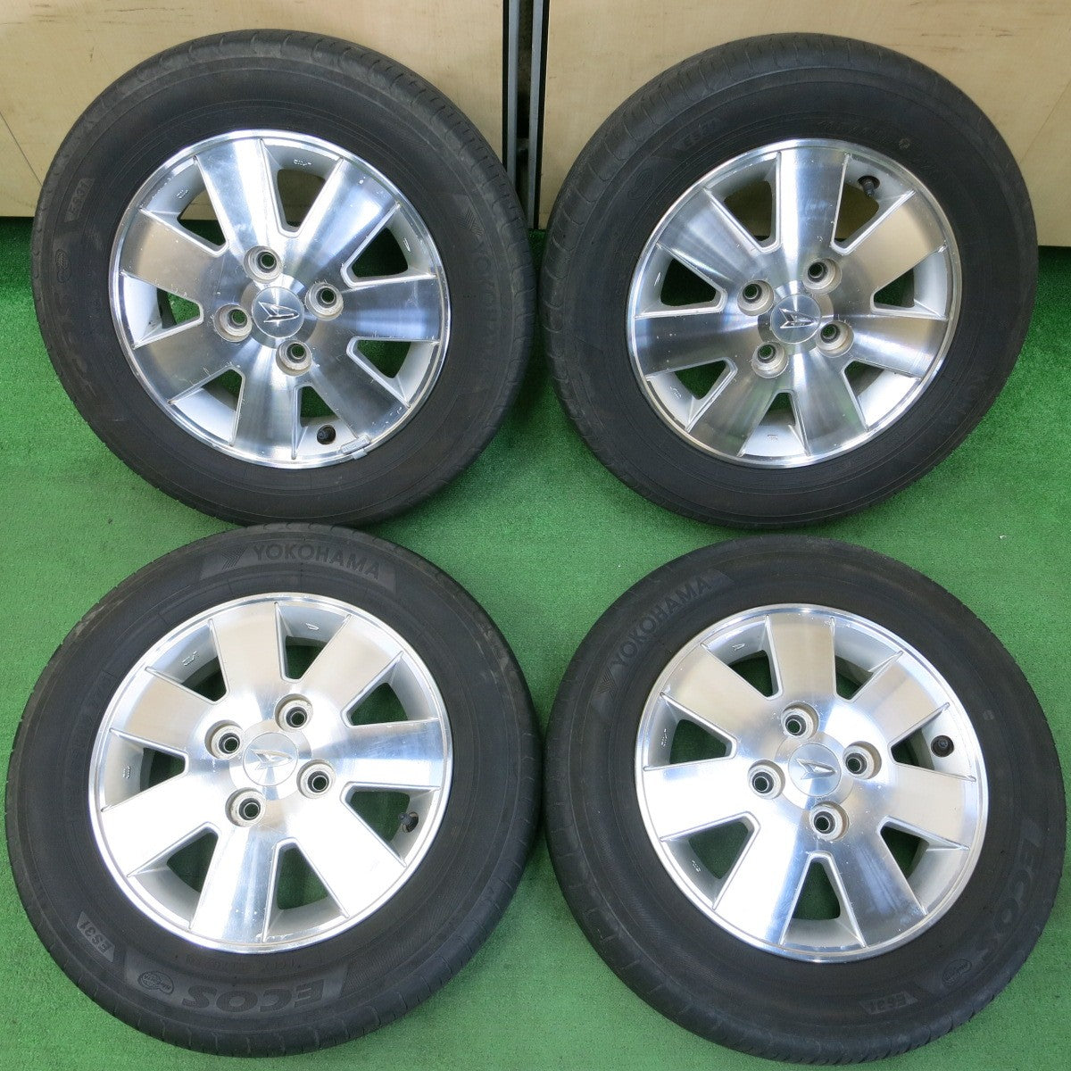 *送料無料* 4本価格★ダイハツ アトレー 純正 165/65R13 ヨコハマ エコス ES31 13インチ PCD100/4H★4042903イノ