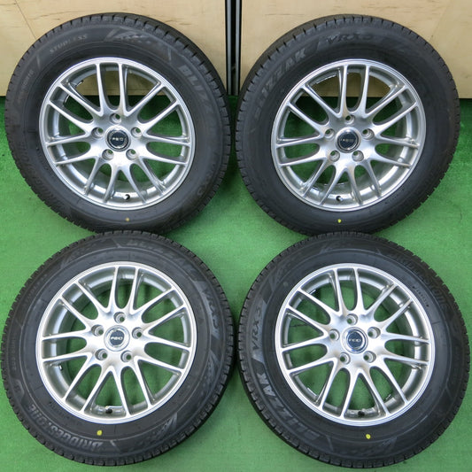 *送料無料* バリ溝！21年！綺麗！ほぼ10分★スタッドレス 205/60R16 ブリヂストン ブリザック VRX3 FEID 16インチ PCD114.3/5H★4043002イス