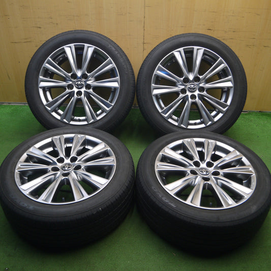 *送料無料* バリ溝！9分★トヨタ 30系 アルファード 純正 235/50R18 トーヨー トランパス R30 18インチ PCD114.3/5H★4032704Hノ