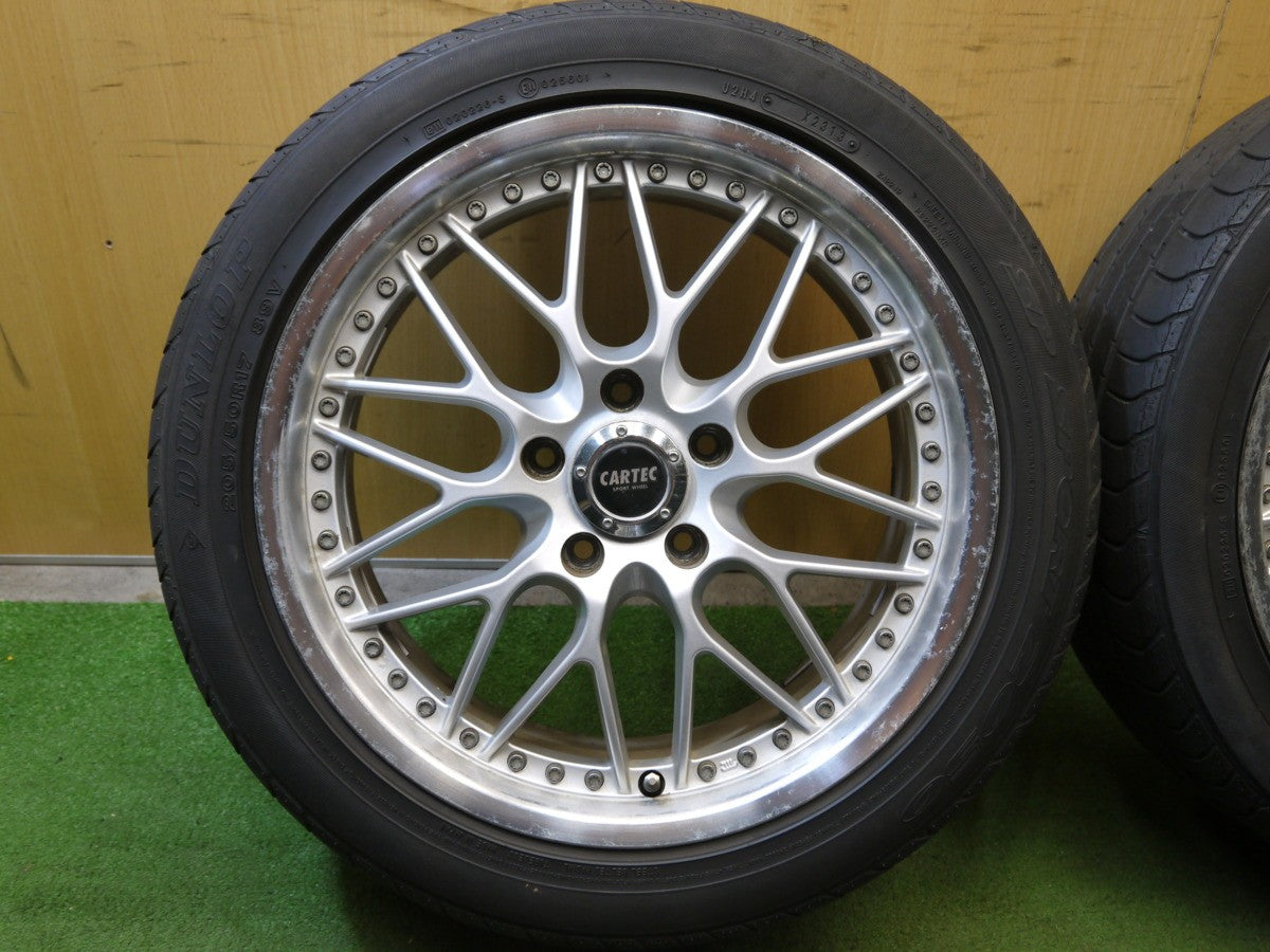 *送料無料* ★４本価格 205/50R17 ダンロップ SPスポーツ 2050 CARTEC SPORT 17インチ PCD114.3/5H★2060603クノ