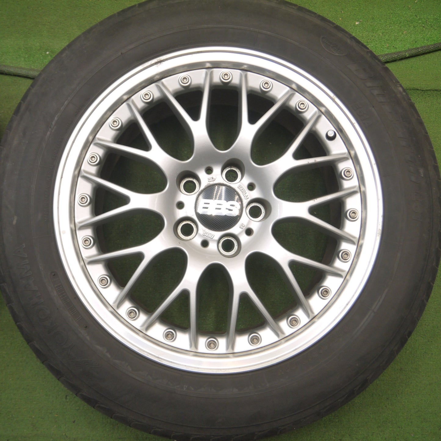 *送料無料* 4本価格★BBS RS815 225/60R17 ヨコハマ ブルーアース E51 E51A 17インチ PCD114.3/5H★4070909Hノ