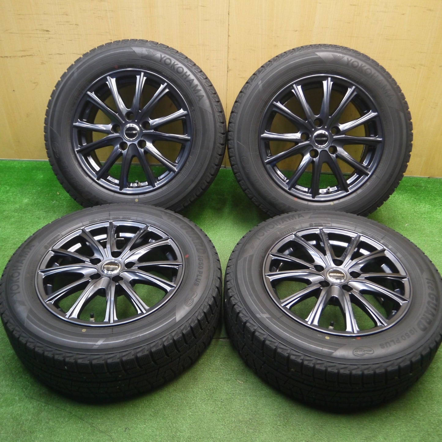 [送料無料] バリ溝！キレイ！9分★スタッドレス 205/65R16 ヨコハマ アイスガード iG50 プラス WAREN ヴァーレン 16インチ PCD114.3/5H★5013114Hス