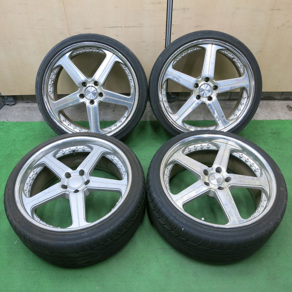 [送料無料] バリ溝！9.5分★TRAFFICSTAR RTS 225/35R20 245/35R20 ATR SPORT トラフィックスター 20インチ PCD114.3/5H★4100901ナノ