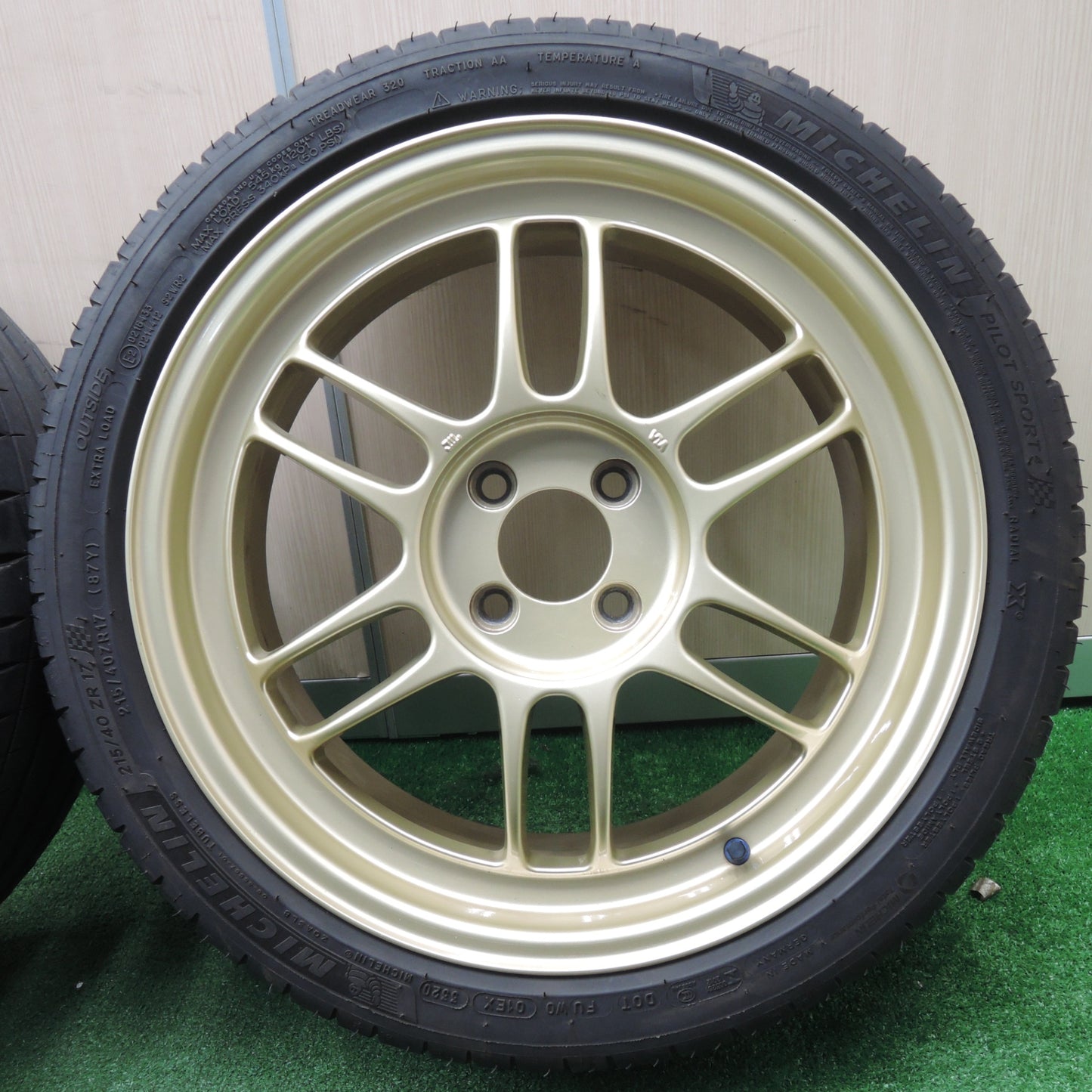 *送料無料* キレイ！20年★ENKEI RPF1 215/40R17 ミシュラン パイロット スポーツ4 エンケイ 17インチ PCD100/4H★4030501NJノ