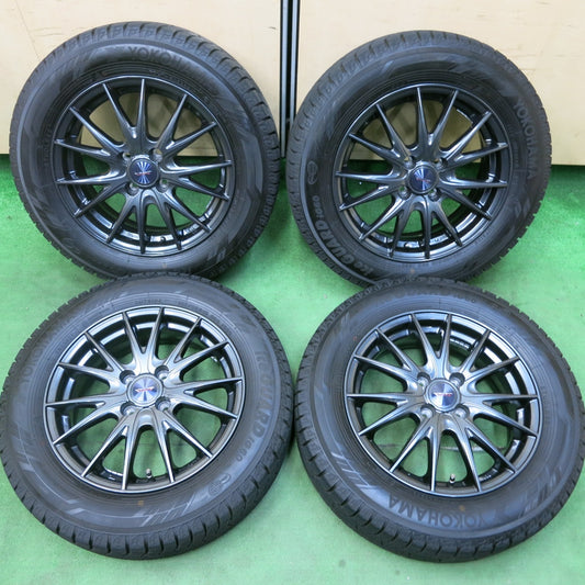 [送料無料] バリ溝！21年！キレイ！9.5分★スタッドレス 185/65R15 ヨコハマ アイスガード iG60 VELVA SPORTZ ヴェルヴァ 15インチ PCD100/4H★4102501SYス