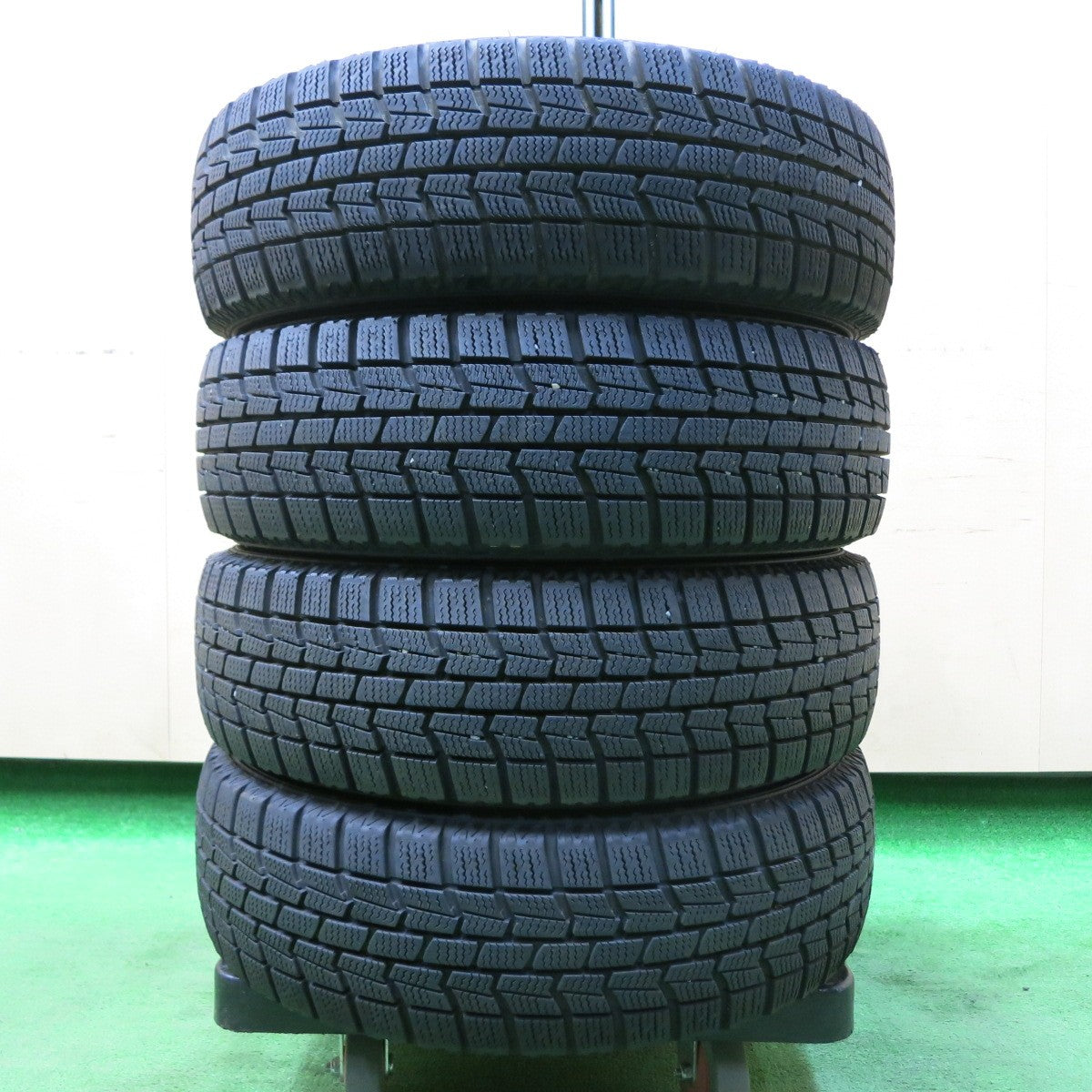 *送料無料* バリ溝！キレイ！ほぼ10分★スタッドレス 155/65R13 オートバックス ノーストレック N3i Exsteer エクスター 13インチ PCD100/4H★4051110イス