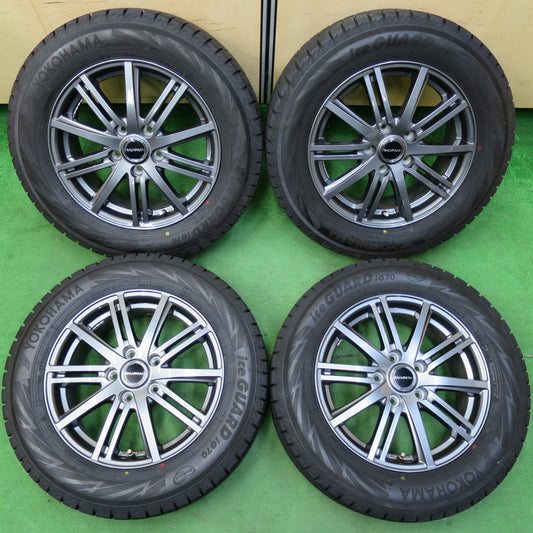 *送料無料* バリ溝！22年！キレイ！ほぼ10分★スタッドレス 215/60R16 ヨコハマ アイスガード iG70 BALMINUM バルミナ 16インチ PCD114.3/5H★4060804イス