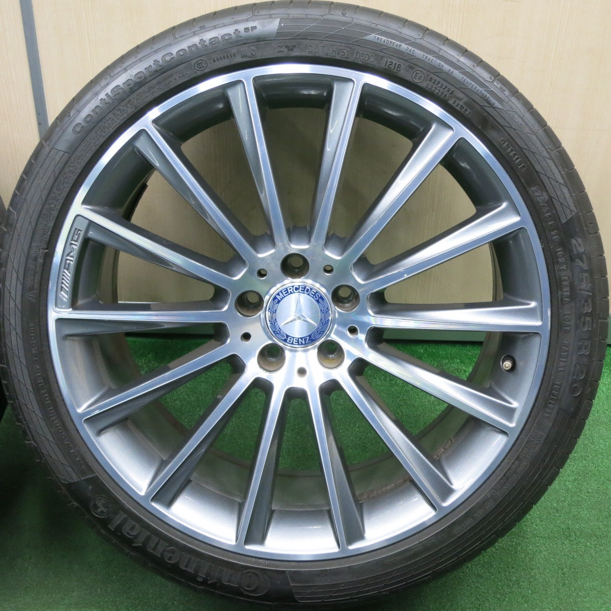 *送料無料* 4本価格★ベンツ Sクラス W222 純正 AMG 245/40R20 275/35R20 コンチネンタル コンチスポーツコンタクト5P PCD112/5H★4040906TNノ