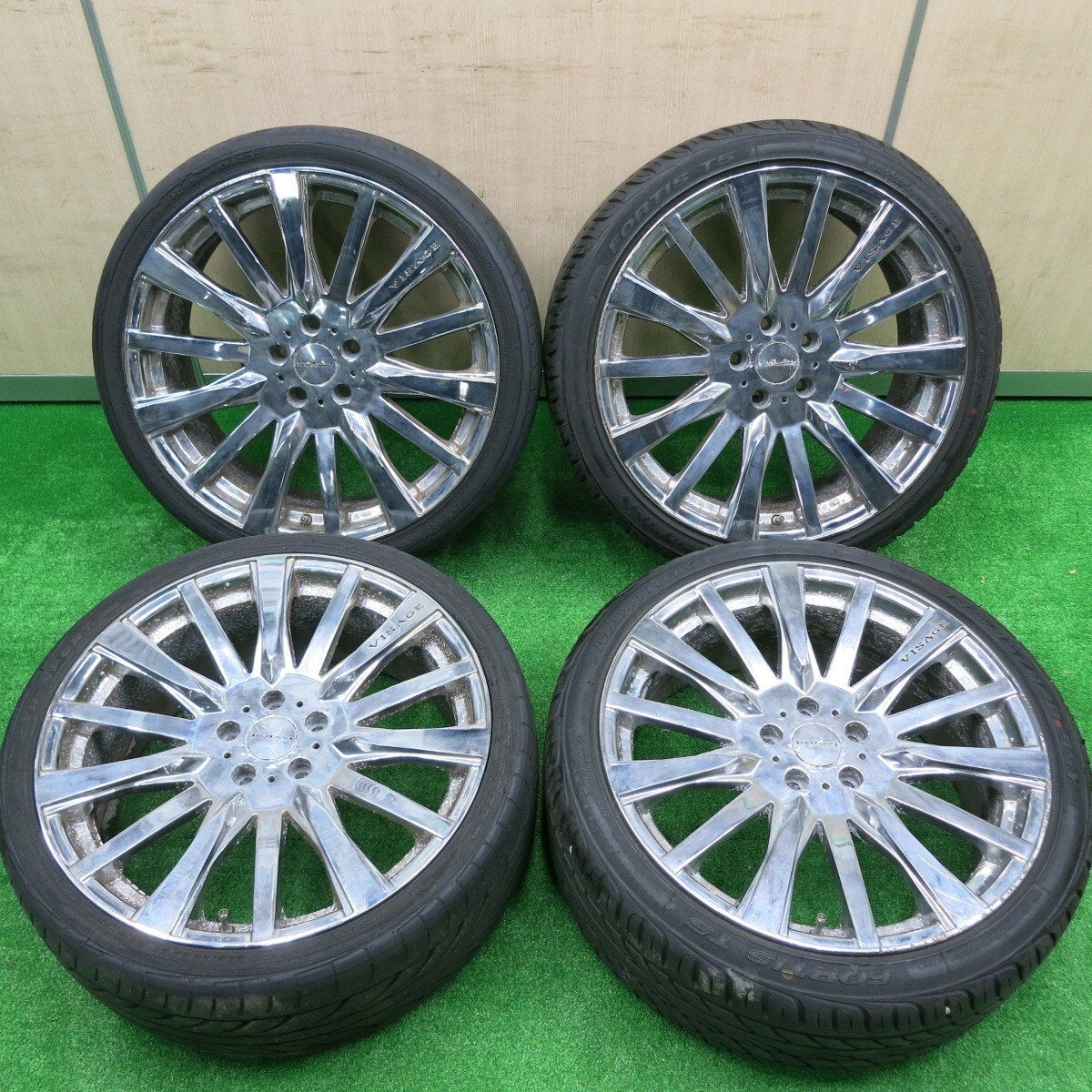 [送料無料] 4本価格★ROJAM VISAGE 245/35R20 マックストレック FORTIS T5 ATRSPORT ロジャム PCD114.3/5H★4073003HAノ