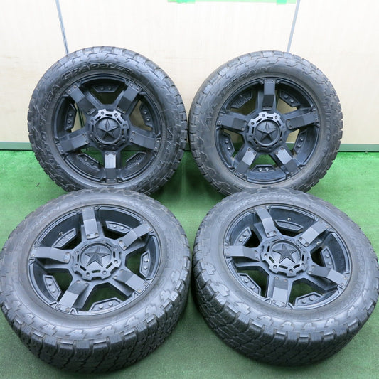 *送料無料* バリ溝！9.5分★KMC XD-SERIES ロックスター 285/55R20 ニットー テラ グラップラー オールテレーン PCD139.7 150/5H マルチ★4051001HAノ