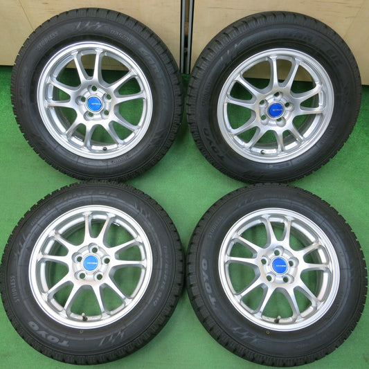 *送料無料* バリ溝！20年！綺麗！9.5分以上★プリウス等 195/65R15 スタッドレス トーヨー オブザーブ ガリット GIZ ECO FORME エコフォルム PCD100/5H★4040906イス