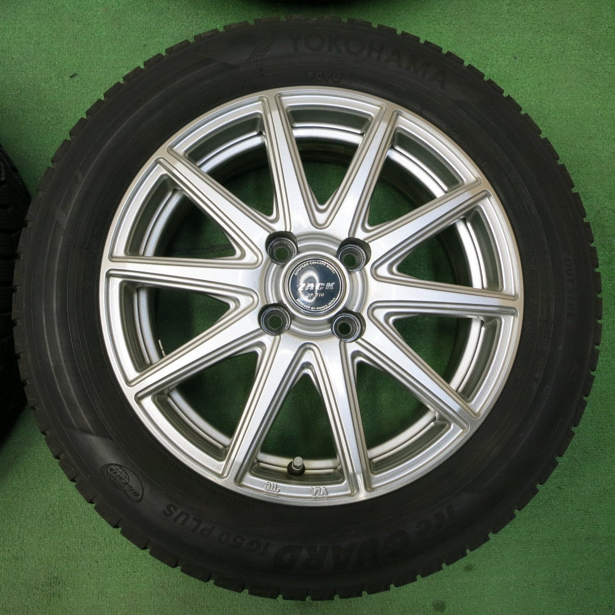 *送料無料* バリ溝！綺麗！9.5分以上★スタッドレス 175/65R15 ヨコハマ アイスガード iG50 プラス ZACK JP-710 MONZA ザック PCD100/4H★4050216イス