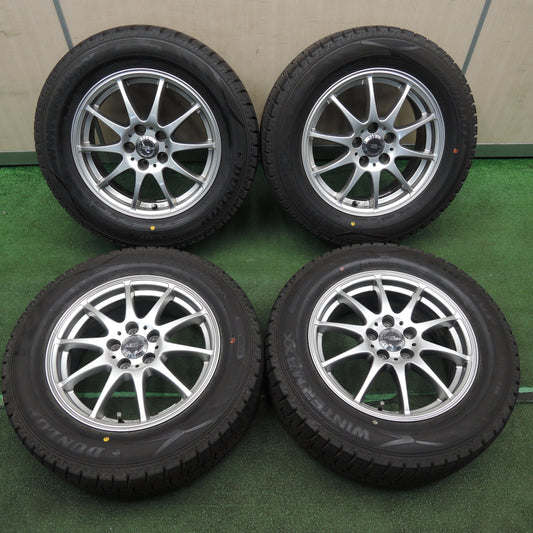 *送料無料* バリ溝！22年！キレイ！ほぼ10分★スタッドレス 195/65R15 ダンロップ ウインターマックス WM02 CROSS SPEED PCD100/5H★4030706TNス