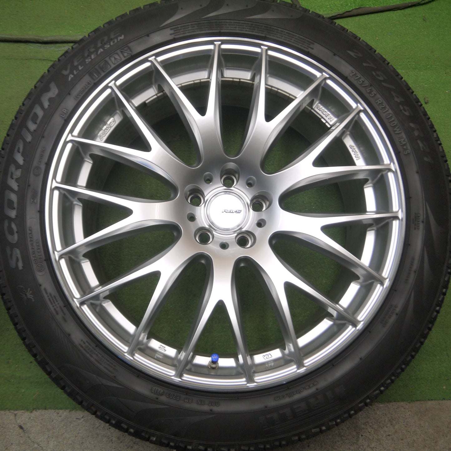 *送料無料* バリ溝！キレイ！9分★RAYS HOMURA 2X9 275/45R21 ピレリ スコーピオン VERDE 21インチ レイズ ホムラ 2×9 PCD114.3/5H★4071003Hノ