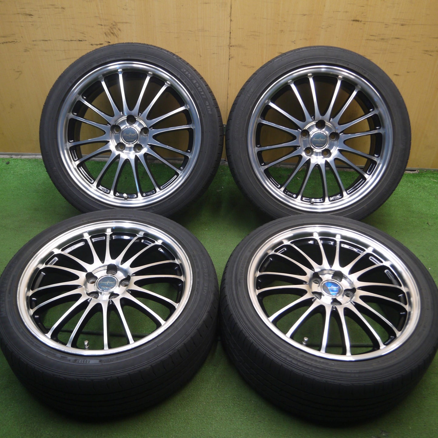 *送料無料* 4本価格★プリウス等 215/45R17 オートバックス Maxrun EVERROAD EuroSpeed MANARAY SPORT PCD100/5H★4040503Hノ