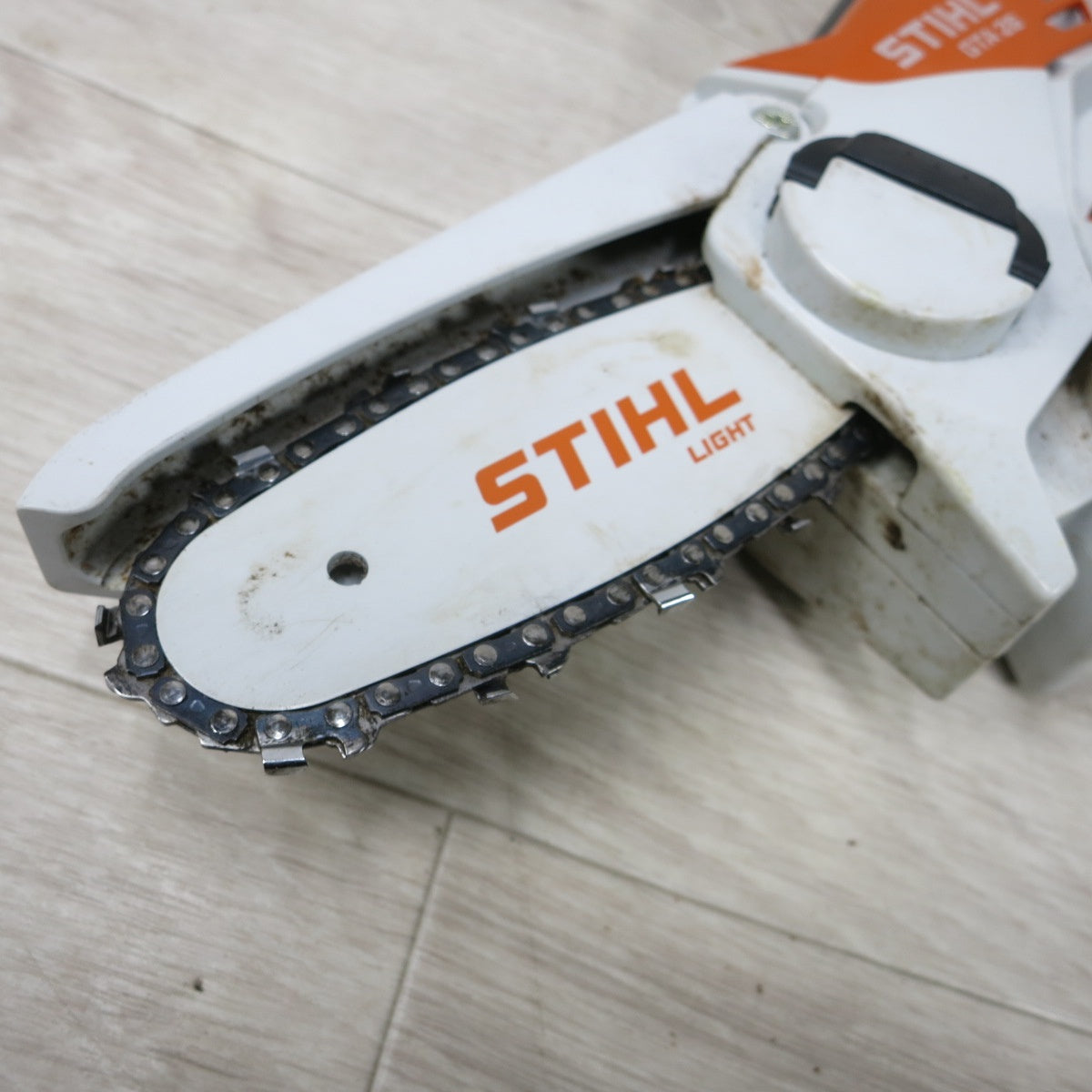 [送料無料] 付属品多数◆STIHL 充電式 ガーデン カッター GTA26 ケース 充電器 バッテリー 付き チェーンソー チェンソー 枝切り 電動 工具◆