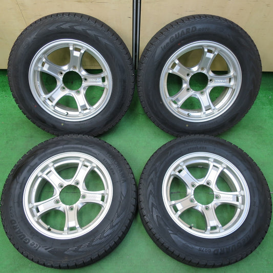 *送料無料* 4本価格★ジムニー 等 KEELER 175/80R16 スタッドレス ヨコハマ アイスガード G075 キーラー 16インチ PCD139.7/5H★4070904イス