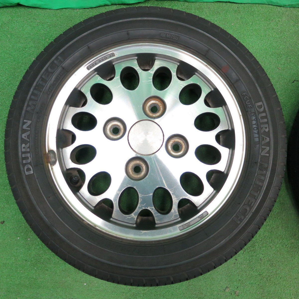 *送料無料* 4本価格★旧車 スズキ CR22S アルト ワークス 純正 155/65R13 DURAN MU:TECH 13インチ  PCD114.3/4H★4051001ナノ