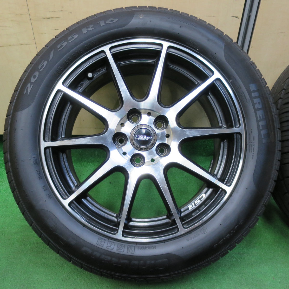 *送料無料* バリ溝！21年！9.5分★インプレッサ 等 205/55R16 ピレリ Cinturato P1 X CROSS SPEED PREMIUM クロススピード PCD100/5H★4062106イノ