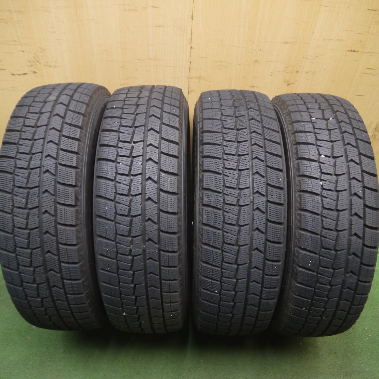 *送料無料* バリ溝！21年！キレイ！9.5分★スタッドレス 185/65R15 ダンロップ ウインターマックス WM02 SEIN ザイン 15インチ PCD100/4H★4070907Hス