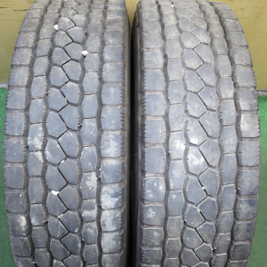 *送料無料* バリ溝！23年！9分★トラック タイヤ 245/70R19.5 136/134J ブリヂストン エコピア M801 Ⅱ ミックス オールシーズン 19.5インチ★4031506KKスタ