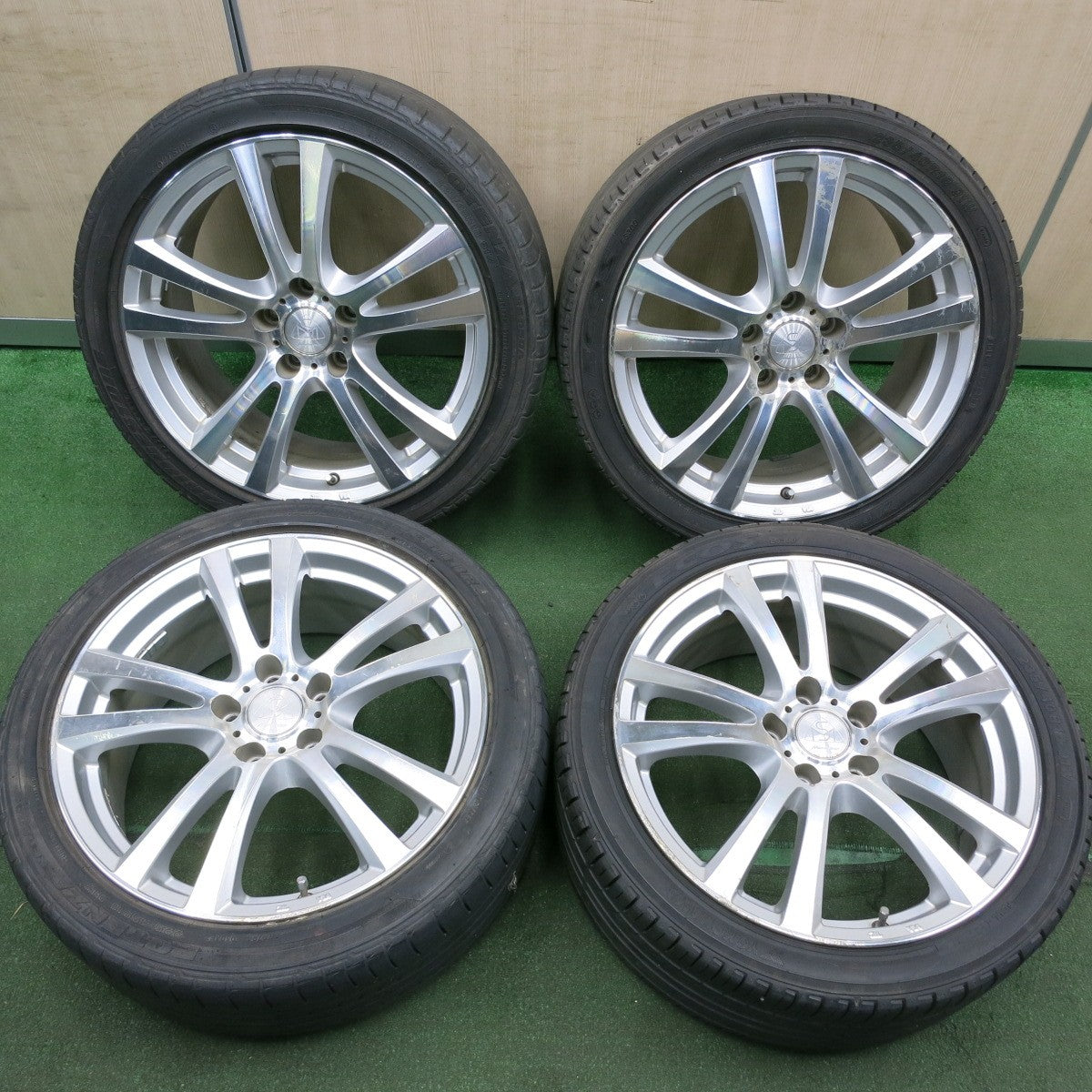 *送料無料* 4本★225/45R18 235/40R18 MANARAY SPORT ブリヂストン RE050A ヨコハマ ES300 マナレイスポーツ PCD114.3/5H★4060401HAノ