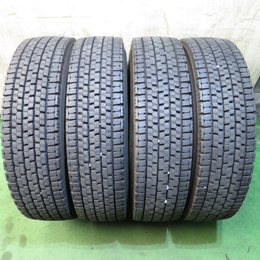 *送料無料* バリ溝！23年！9.5分★トラック タイヤ 225/80R17.5 123/122L スタッドレス ブリヂストン W999 17.5インチ★4032504クスタ