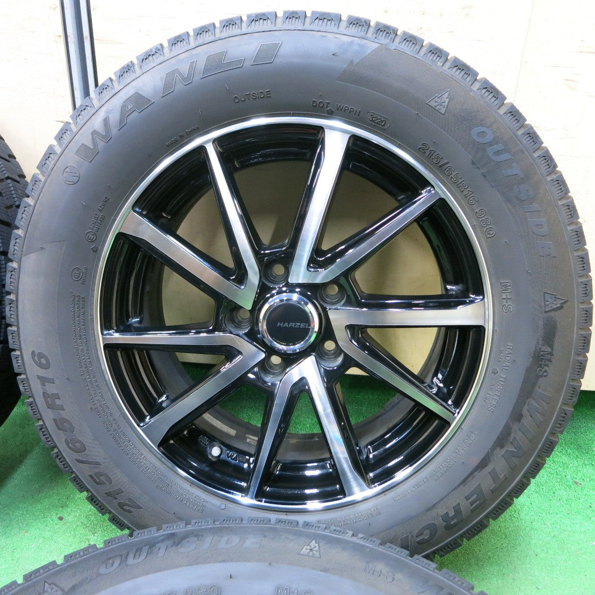 [送料無料] キレイ！20年★スタッドレス 215/65R16 ワンリ ウィンタークロス SW312 HARZEL Ares 16インチ PCD114.3/5H★4092607SYス