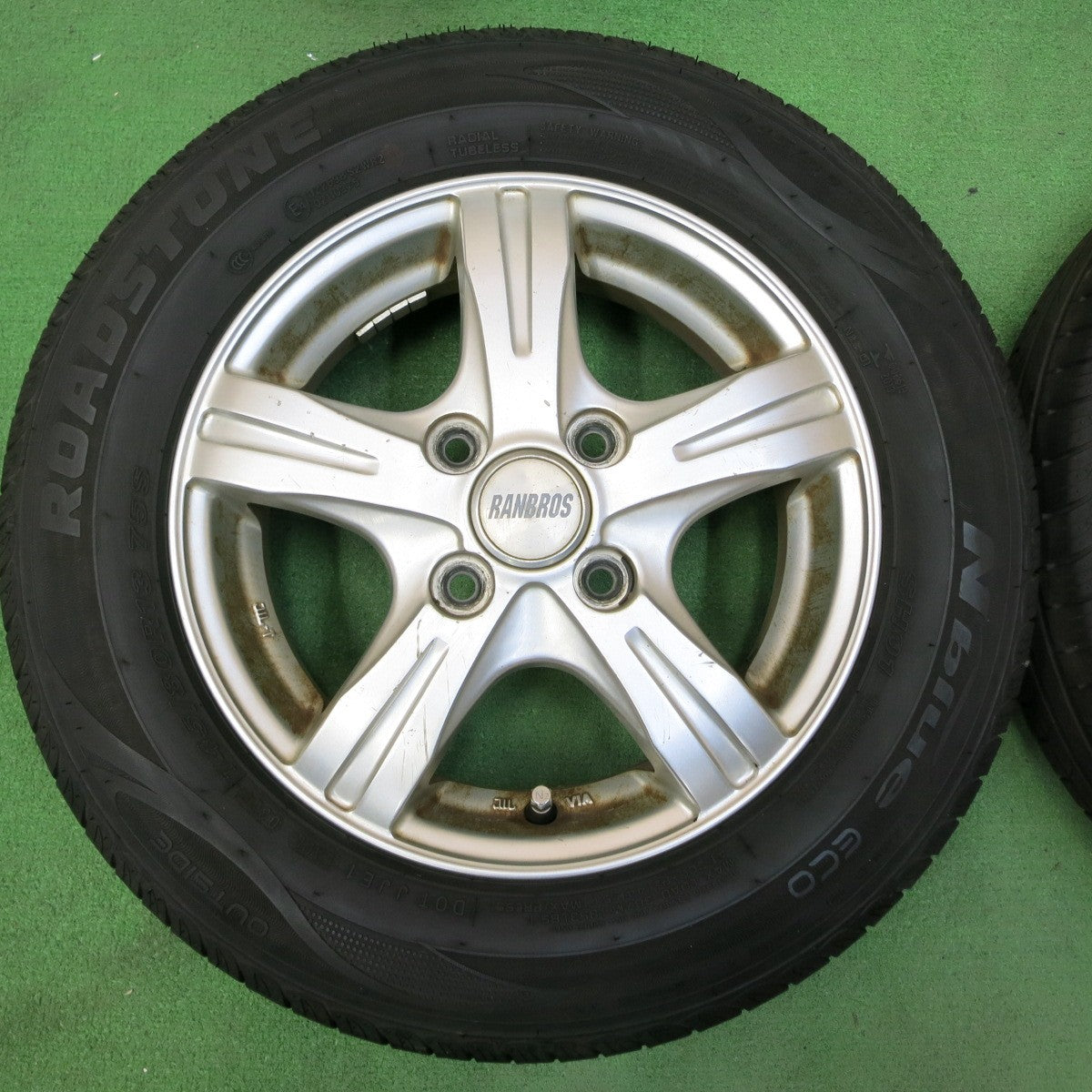 *送料無料* 4本価格！20年★145/80R13 ロードストーン N'blue ECO SH01 RANBROS ランブロス 13インチ PCD100/4H★4050212イノ