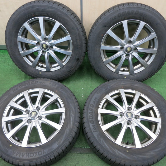 *送料無料* バリ溝！22年！キレイ！9分★スタッドレス 185/65R15 ヨコハマ アイスガード iG70 MANARAY SPORT マナレイ PCD100/4H★4062802NJス