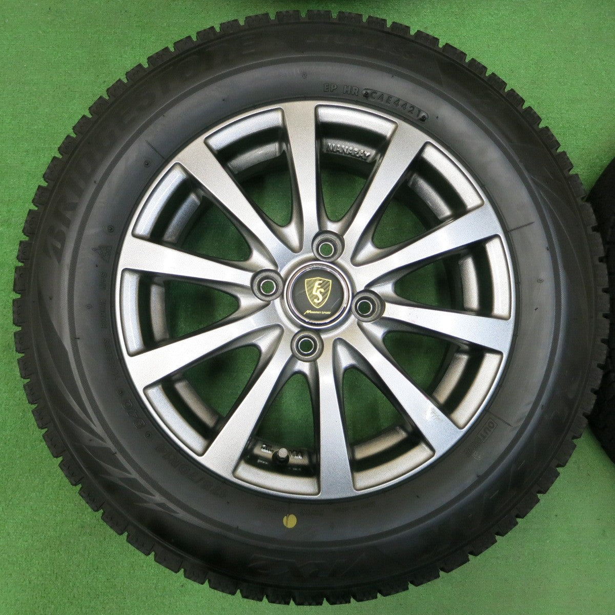 *送料無料* バリ溝！21年！9.5分以上★スタッドレス 175/70R14 ブリヂストン ブリザック VRX2 MANARAY SPORT マナレイスポーツ PCD100/4H★4042303イス