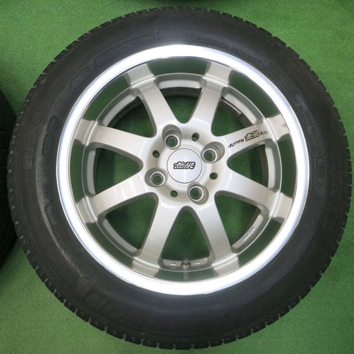 *送料無料* 4本価格★MUGEN NR 無限 175/65R15 ミシュラン エナジーセイバー 15インチ PCD100/4H★4041602イノ