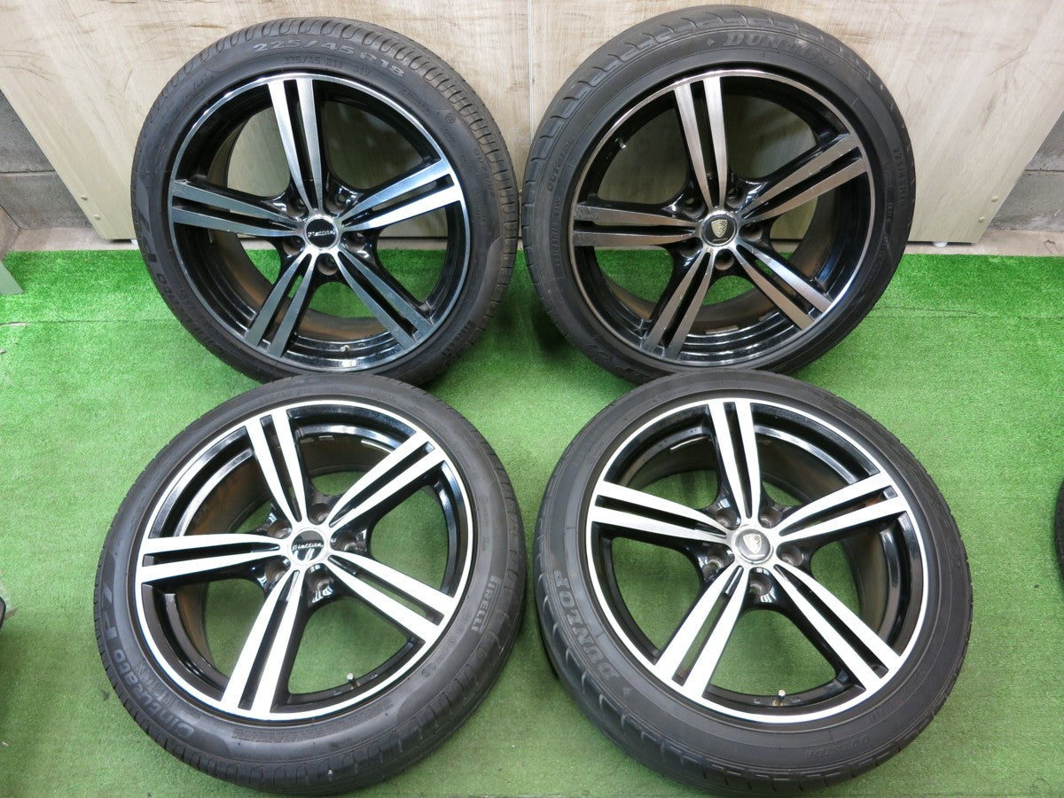 *送料無料* 4本価格★225/45R18 Laffite SK-V5 ピレリ チントゥラート P7 ダンロップ SPスポーツ 01 ラフィット マナレイ★9041701ヨノ