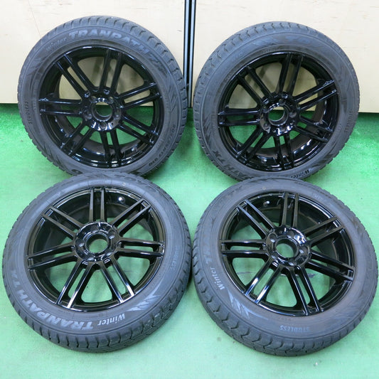 [送料無料] バリ溝！21年！9.5分★ベンツ 等 EUROTECH 205/55R17 スタッドレス トーヨー ウインター トランパス TX ユーロテック PCD112/5H★4102307SYス