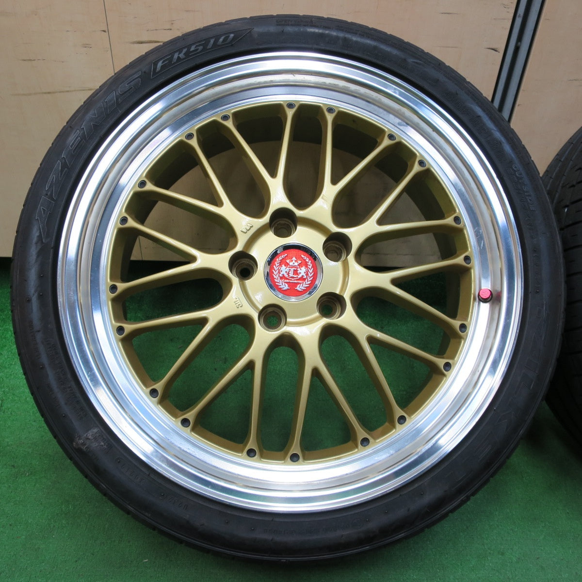 *送料無料* 4本価格★Lehrmeister ブルネッロ 225/40R19 ファルケン アゼニス FK510 レアマイスター 19インチ PCD114.3/5H★4061305イノ