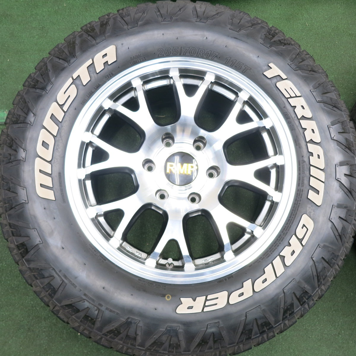 *送料無料* キレイ！20年★RMP 028FX MiD 265/70R17 モンスタ TERRAIN GRIPPER ホワイトレター 17インチ PCD139.7/6H★4060204HAノ