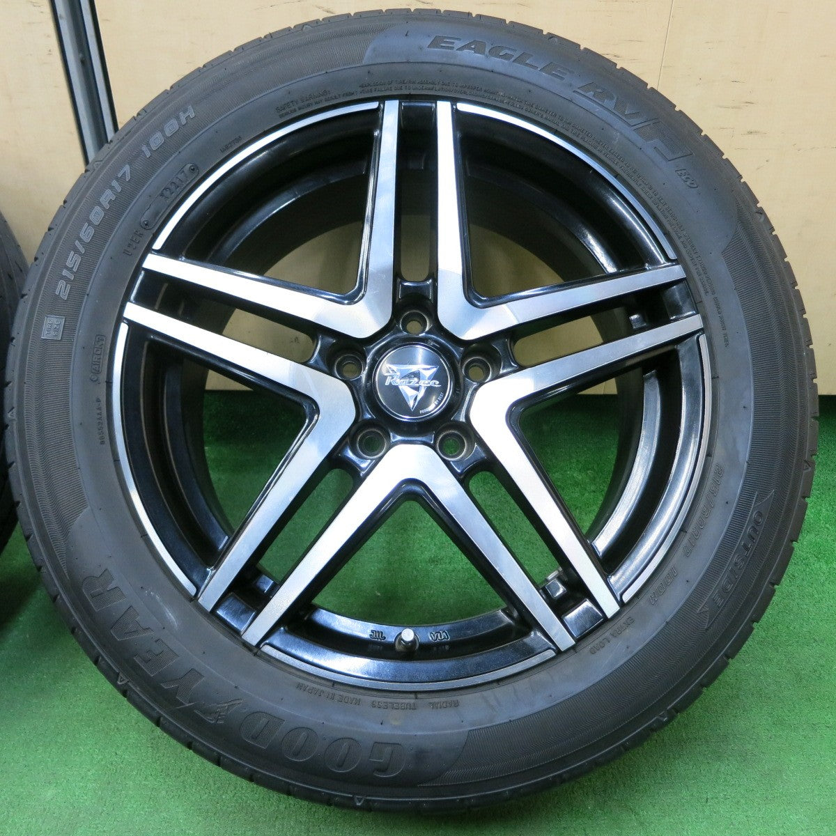 *送料無料* 4本価格★Razee BEST 215/60R17 グッドイヤー イーグル RVF ECO レイジー 17インチ PCD114.3/5H★4050604イノ