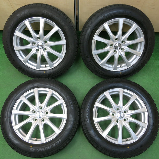 *送料無料* バリ溝！キレイ！9.5分以上★スタッドレス 215/60R17 グッドイヤー アイスナビ6 ravrion RS01 ラブリオン 17インチ PCD114.3/5H★4041907イス