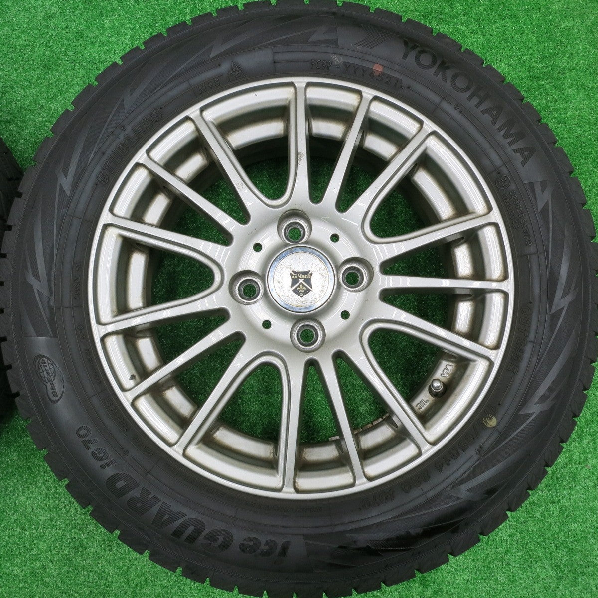 *送料無料* バリ溝！21年！9.5分★スタッドレス 175/65R14 ヨコハマ アイスガード iG70 GMach 14インチ PCD100/4H★4072703HAス