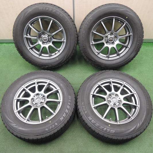 *送料無料* バリ溝！20年！キレイ！9分★フォレスター等 215/65R16 スタッドレス ブリヂストン ブリザック VRX SCHNEIDER PCD100/5H★4031402TNス