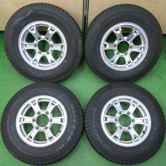 *送料無料* バリ溝！20年！キレイ！9.5分★ハイエース等 KEELER 195/80R15 スタッドレス ダンロップ ウインターマックス SV01 ブリヂストン VL1 PCD139.7/6H★4031606イス