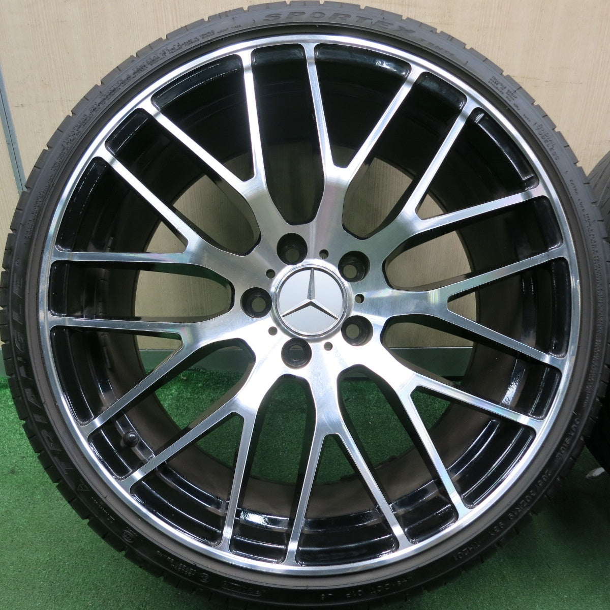 *送料無料* キレイ！22年★ベンツ AMG タイプ 235/35R19 265/30R19 トライアングル SPORTEX TSH11 社外 アルミ 19インチ PCD112/5H★4070905HAノ