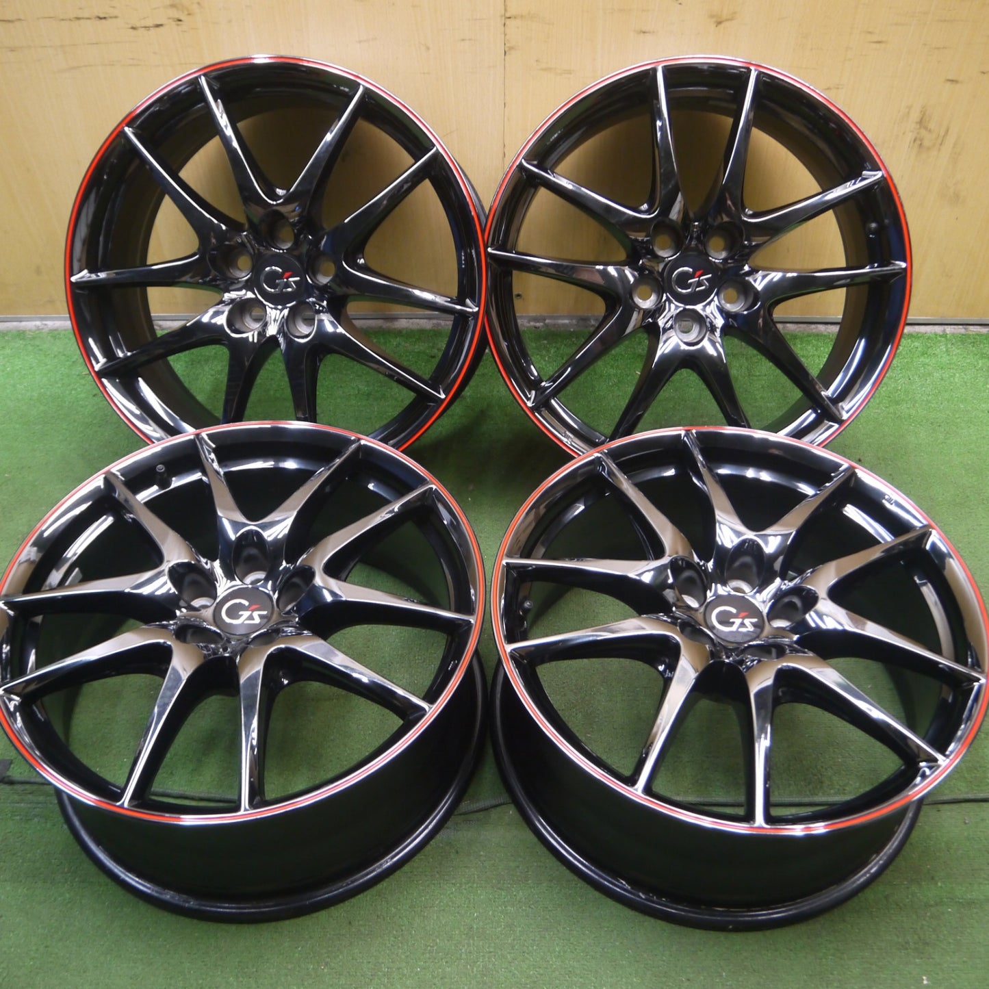 *送料無料* キレイ★トヨタ GRX130 マークX G's 純正 ホイール 19インチ 19×8J 114.3/5H★4051301Hホ