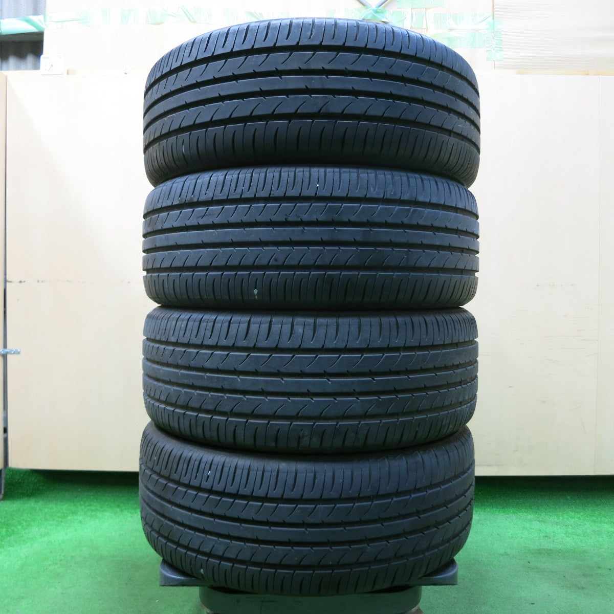 *送料無料* バリ溝！キレイ！9.5分★トヨタ ヴィッツ RS 純正 195/50R16 トーヨー ナノエナジー3 プラス 16インチ PCD100/4H★4041601イノ